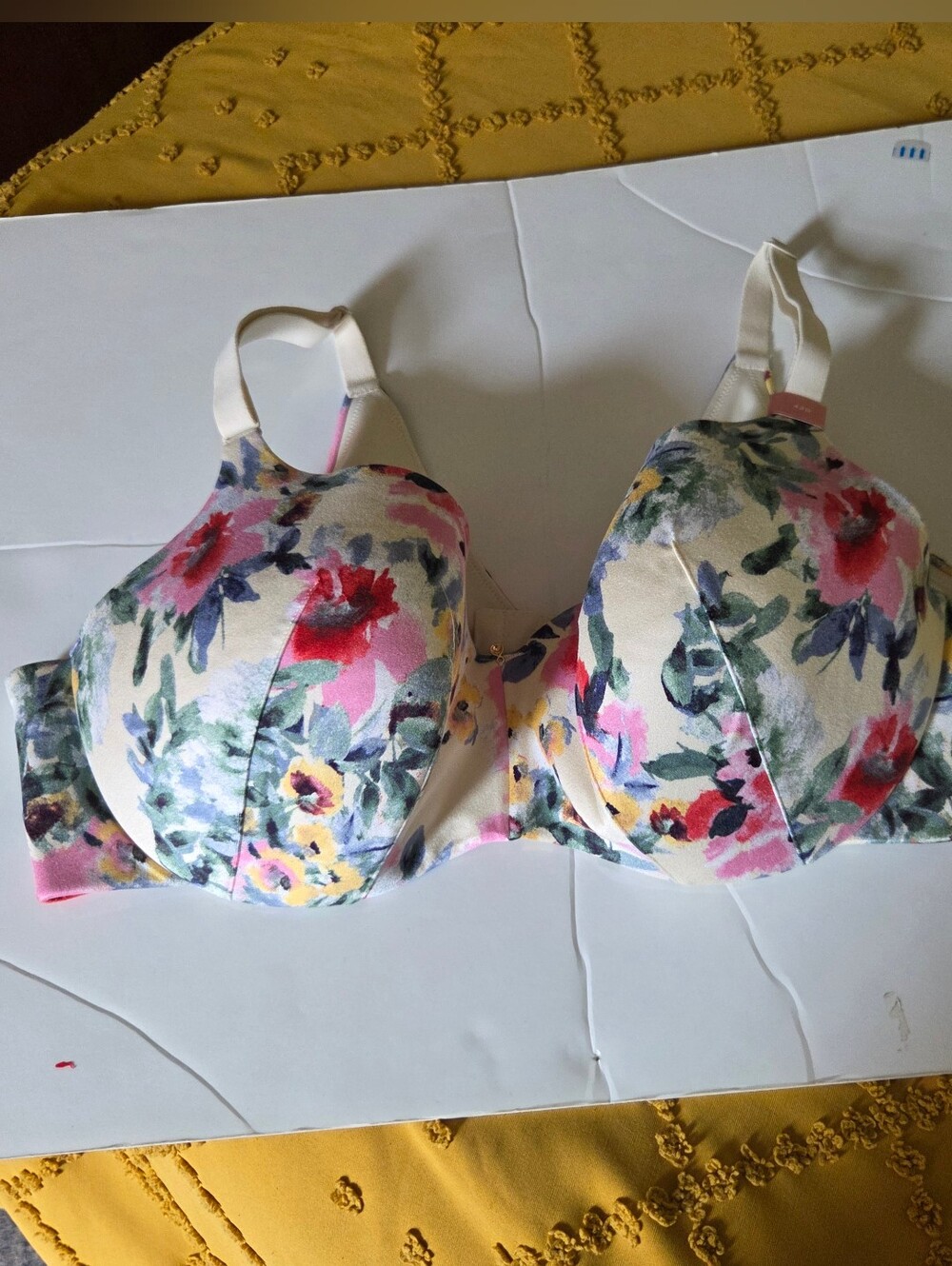 Lane Bryant's Cacique Lightly Lined Floral Balconette Bra Size 42D - Picture 3 of 10